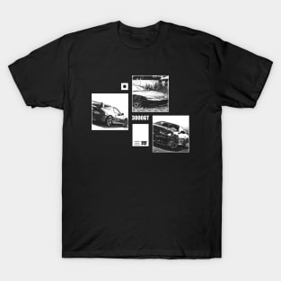 MITSUBISHI 3000GT Black 'N White Archive (Black Version) T-Shirt